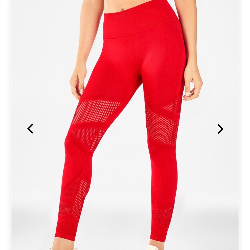 Red Athletic Leggings